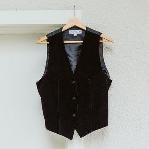 80's Leather Lightweight Vest